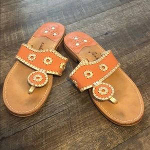 Orange & Platinum Jack Rogers Sandals